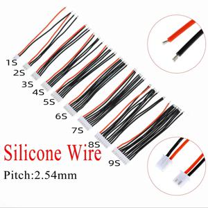 5 개/몫 JST-XH 실리콘 와이어 22AWG1/2/3/4/5/9S Lipo 밸런스 와이어 연장 RC Lipo 배터리 충전기 용 케이블 리드 코드 충전