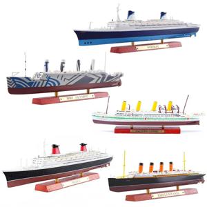 클래식 럭셔리 크루즈 시뮬레이션 합금 선박 모델 타이타닉 장식 루시타니아 노르망디 HMHS BRITANNIC 증기선