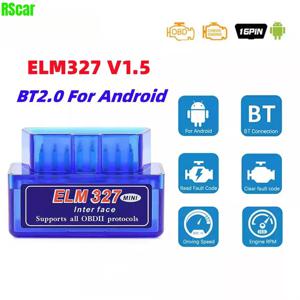 NEW 미니 ELM327 블루투스 OBD2 스캐너 코드 리더 V1.5/V2.1 자동차 진단 도구 엔진 점검 스캔 자동차 결함 감지기 16PIN HOT