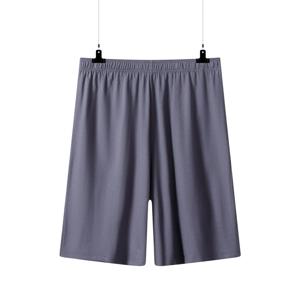 여름 남성용 면 잠옷 바지 플러스 사이즈 L-6XL 비치 반바지 잠옷 남성 캐주얼 홈웨어 루즈 통기성 언더팬츠