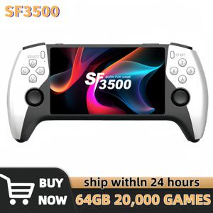 SF3500 레트로 휴대용 비디오 게임 콘솔 리눅스 시스템 5.0인치 854*480 IPS 스크린 3000mAh 휴대용 포켓 비디오 플레이어 게임