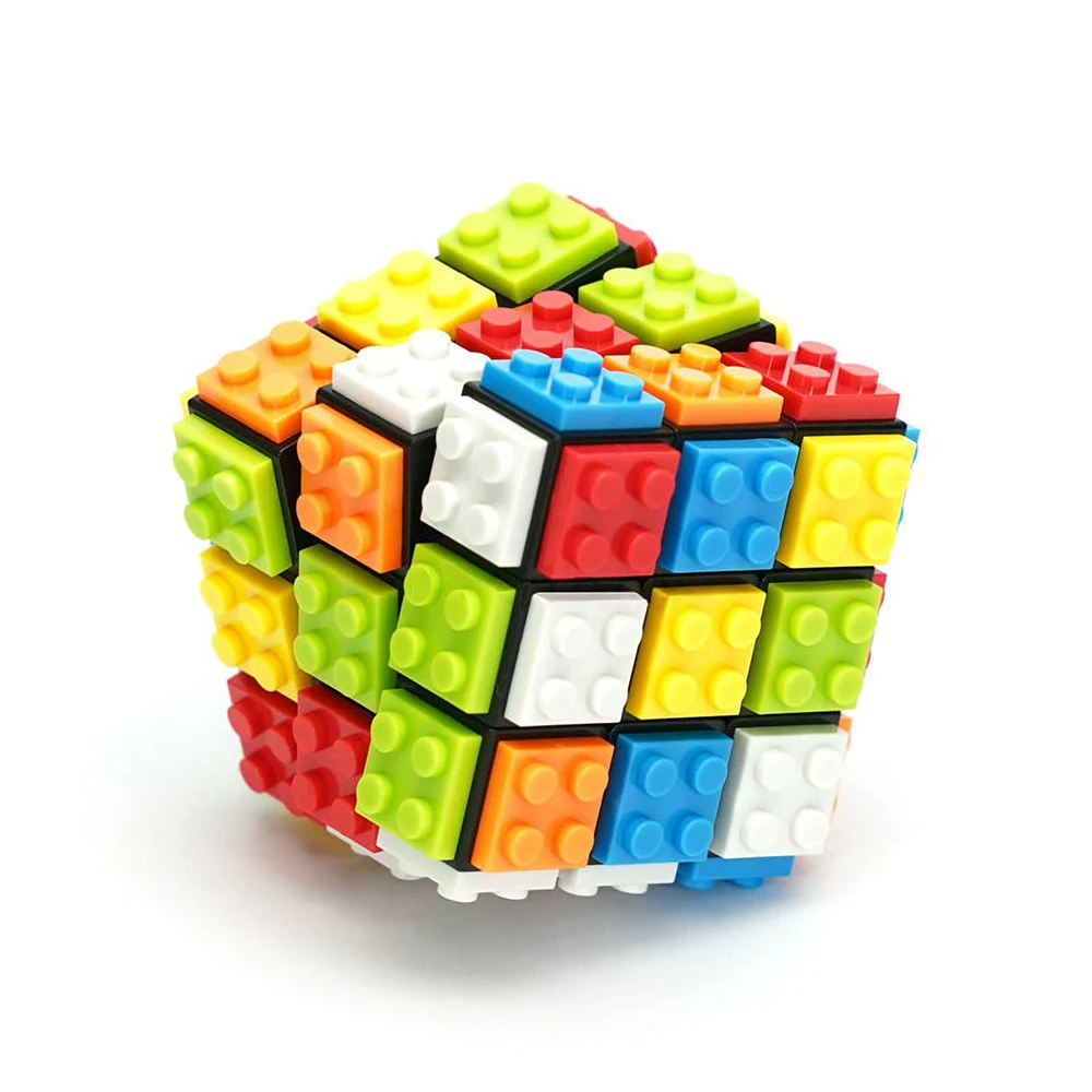 3D 매직 퍼즐 큐브 3x3x3 DIY 피젯 장난감 블록 스트레스 해소 감각 ADHD 교육용 게임 (어린이/성인용)