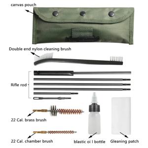 AR15 M16 M4 총 브러쉬 청소 키트 에어소프트 권총 클리너 5.56mm .223 22LR .22 전술 소총 샷건 총 브러쉬 세트