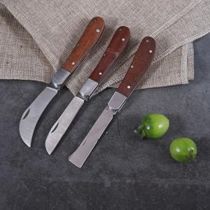 접이식 접목 가위 원예 도구 스테인레스 스틸 접목 칼 수공구 야외 다기능 절단 트리밍 용품