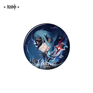 58mm 게임 GENSHIN IMPACT 겨울밤의 여행자 일 도토레 ‌   코스프레 의상 배지 핀 SPTE 양철 브로치 ﻿   프롭 길프