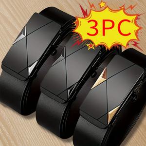 3 남성용 캐주얼 벨트, 남성용 비즈니스 아웃도어 벨트, 다용도 정장 바지, 청바지, 캐주얼 바지