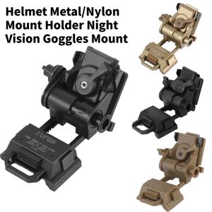 L4G24 NVG 헬멧 금속/나일론 마운트 홀더 야간 투시경 고글 마운트 PVS15/18용 야외 스포츠 전술 헬멧 브래킷