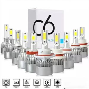 C6 자동 Led 헤드 라이트 전구 H3 H1 H4 H7 H11 880 881 H27 전구 9005 HB3 H10 HB4 9006 H13 6000K 12V 자동 헤드 램프