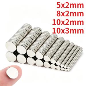 5x2 8x2 10x2 10x3mm 미니 원형 디스크 자석 냉장고 자석 조각, 사무실 보관, 수공예, 과학 연구용