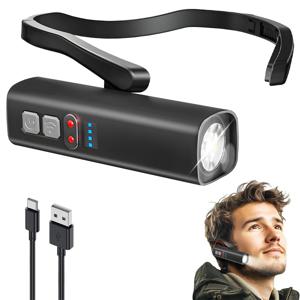 6818A 유도 Led 전조등 1500mah 경량 헤드 라이트 휴대용 손전등 방수 낚시 승마 러닝 라이트 토치