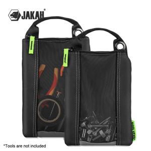 Jakah 2팩 패스너 가방 네일 파워 툴 가방 액세서리 서스펜션 타입 보관 가방 메쉬 창이 있어 휴대가 간편함 JK-211