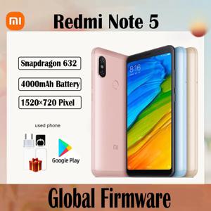 글로벌 펌웨어 샤오미 레드미 노트 5 스마트폰 2160x1080 픽셀 스냅드래곤 636 13.0MP 카메라 5.99인치 4000mAh 중고폰