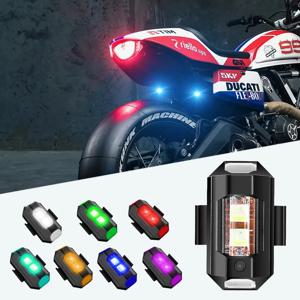 오토바이 라이트 드론 스트로브 라이트 7색 미니 USB LED 충돌 방지 자전거 항공기 야간 비행 점멸 경고 신호등