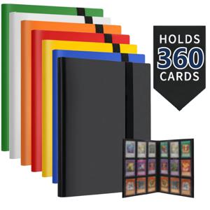 9포켓 카드 바인더 (360장 수납) MTG, TCG 및 스포츠 카드 수집가를 위한 보호 및 내구성 있는 앨범 수납 노트북