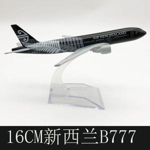 16cm B777 기념품 쇼 선물 에어 뉴질랜드 1:400 스케일 777 항공기 모델, 소장용 비행기 용 기본 합금 비행기 장난감 포함