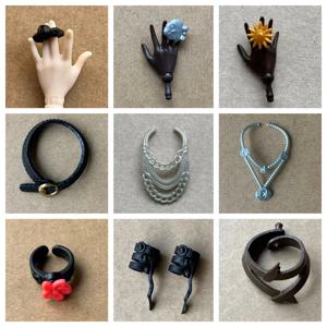 DIY 몬스터 인형 부품 지팡이 머리띠 귀여운 고양이 허리띠 오리지널 액세서리 개성 장식 창의적인 공예품
