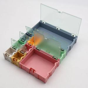 9 개/대 SMD 컨테이너 SMT IC 전자 부품 미니 스토리지 박스 쥬얼리 케이스 Diy 작은 구성 요소 쥬얼리 도구에 실용