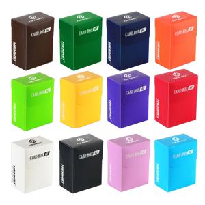 80 + 카드 데크 박스 PP 소재 휴대용 다양한 색상 TCG 카드 케이스, MTG, YGO, 수집 PP 스토리지