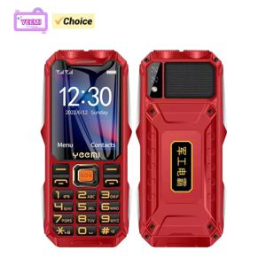 YEEMI Q8 GSM 2G 견고한 전화 큰 배터리 듀얼 손전등 2.4 인치 HD 화면 듀얼 SIM 휴대 전화 대형 버튼 핸드폰