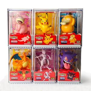 정통 포켓몬 모바일 엘프 CHARIZARD PSYDUCK PIKACHU MEWTWO GENGAR SLOWPOKE 수제 장식품 어린이 장난감 선물
