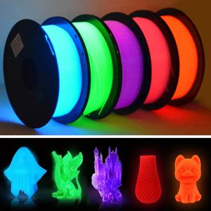 DIY 크리스마스 선물, 1.75mm PLA 발광 3D 프린터 필라멘트, 200g(0.44L) 스풀, 어둠 속에서 빛나는, 대부분의 FDM 프린터용