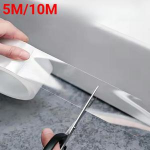 3cm/5cm 폭 투명 방수 나노 테이프 주방 욕실 싱크대 코킹 스트립 자가 접착 무흔적 단면 테이프
