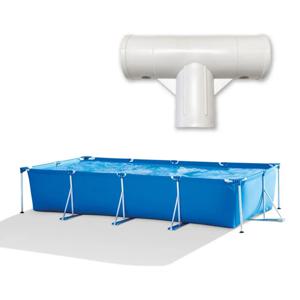 프리미엄 녹 방지 풀 호스 어댑터 40mm 견고한 T자형 커플링 PP 스트레이트 티 호스 커넥터 (INTEX 28273 펌프용)