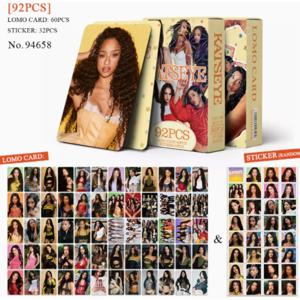 55/92Pcs Kpop 아이돌 KATSEYE 앨범 가브리엘라 로모 카드 LARA DANIELA HD Printd 포토카드 스티커 MANON MEGAN YOONCHAE 팬 선물