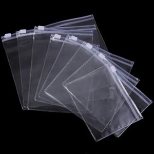 10pcs PVC 투명 지퍼 가방 플라스틱 보석 보관 주머니 홈 쥬얼리 귀걸이 팔찌 목걸이 선물 포장 가방
