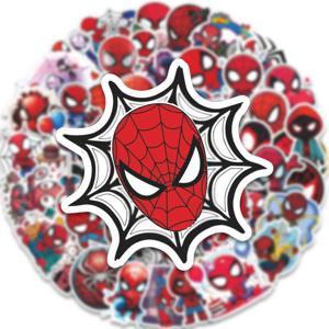 52pcs 스파이더 맨 스티커 방수 노트북 가방 자전거 귀여운 스티커 팩 믹스 카와이 만화 데칼 장난감