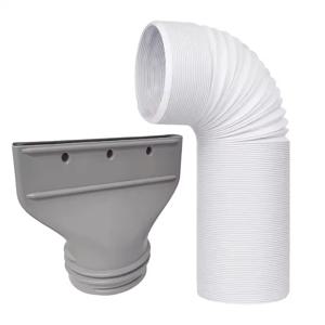 휴대용 에어컨 호스 커넥터 150mm 플랫 에어컨 배기 호스 어댑터 모바일 에어컨용 창문 덕트 파이프 노즐