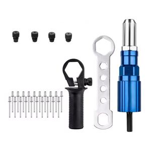 DIY 프로젝트용 T21C 전기 리벳 건 어댑터 키트 2.4Mm-4.8Mm 드릴 부착 장치 포함