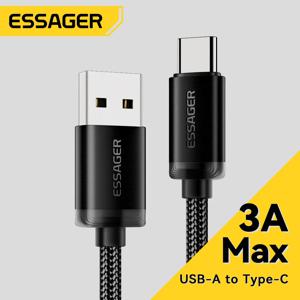 Essager 3A USB C타입 케이블 USB A to C타입 고속 충전 케이블 아이폰 15 삼성 샤오미 휴대폰 데이터 충전 케이블