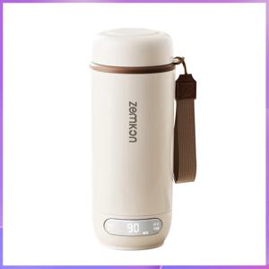 600ml 400W 전기 가열 보온병 |   304/316 스테인리스 스틸 휴대용 여행용 온수 주전자