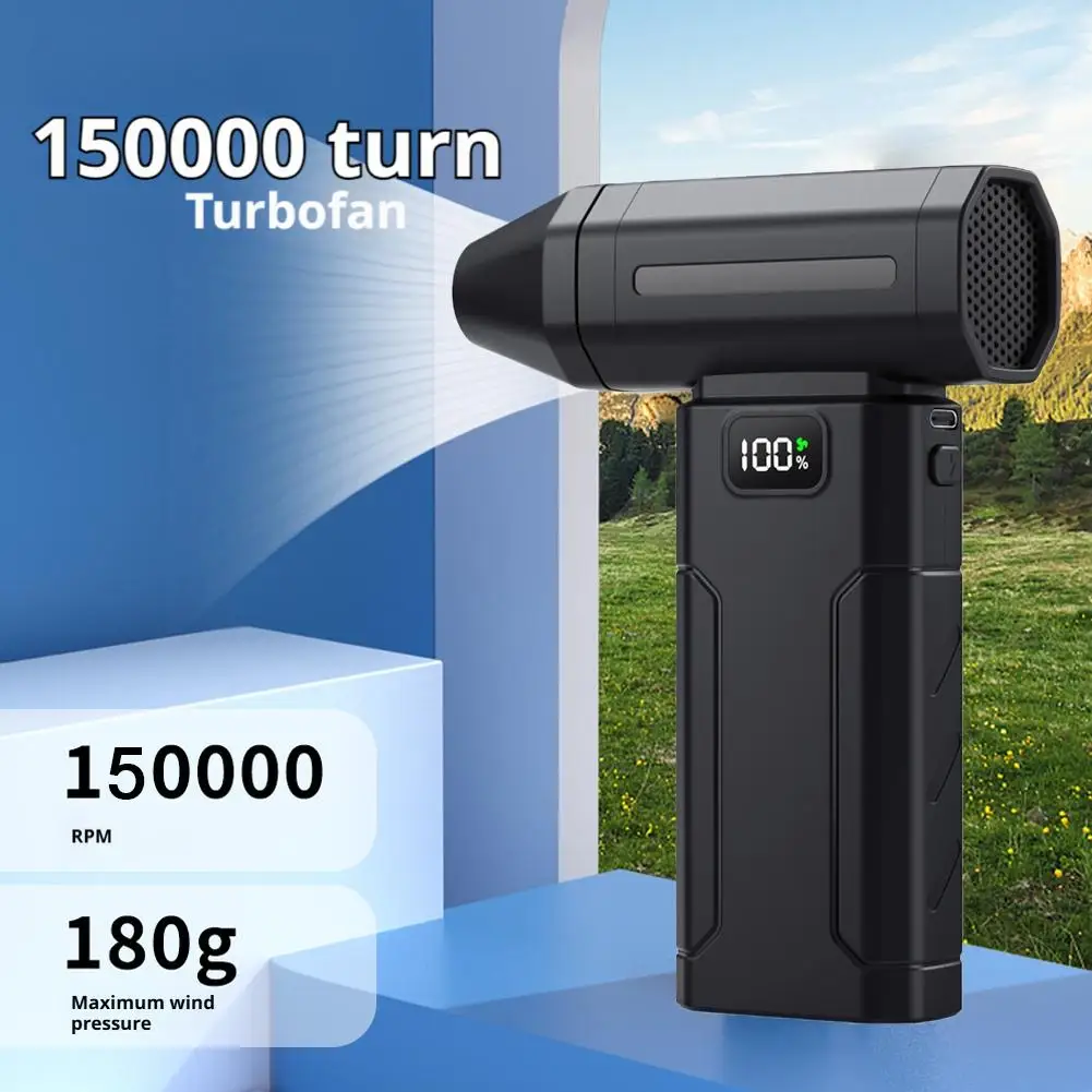 X8 브러시리스 터보 제트 팬 블로워 150000RPM 강력한 전기 에어 블로워 진공 먼지 청소기 휴대용 에어 푸아상트 도구 청소