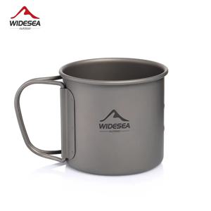 AliExpress Collection Widesea-캠핑 머그잔 티타늄 컵 여행용 식기, 피크닉 용품 야외 주방 장비 여행 요리 세트 조리기구 하이킹
