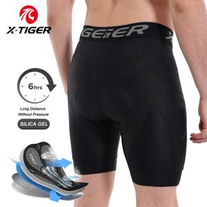 X-TIGER 사이클링 반바지 통기성 메쉬 사이클링 속옷 젤 패드 충격 방지 MTB 자전거 반바지 자전거 속옷
