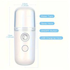 USB 미스트 페이셜 스프레이 가습기 충전식 분무기 페이스 스티머 모이스춰 라이징 뷰티 인스트루먼트 페이스 스킨 케어 도구
