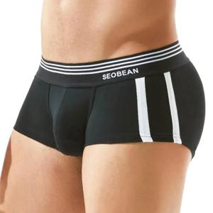 SEOBEAN 브랜드 남성 속옷 복서 반바지 통기성 코튼 팬티 남성용 편안한 섹시한 팬티 복서