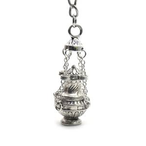 기독교 향 버너 키 체인 종교 열쇠 고리 가방 자동차 펜던트 Keyfob 선물 지갑 액세서리
