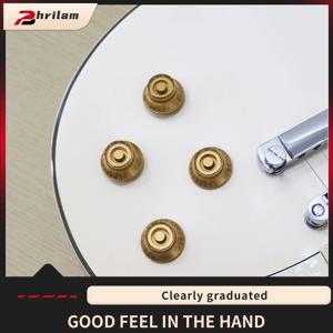 PHRILAM 4pcs LP 기타 노브 탑 햇 스타일 속도 조절 노브, 18 스플라인, LP 스타일 일렉트릭 기타와 호환 가능