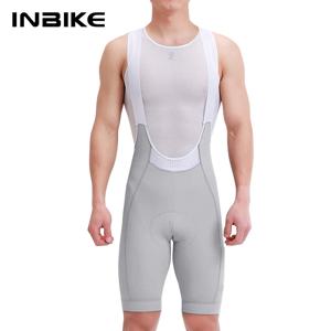 INBIKE 2025 남성용 사이클링 턱받이 반바지 하이 웨이스트 통기성 자전거 자전거 턱받이 바지 MTB 사이클링 의류 남성용 주머니 포함