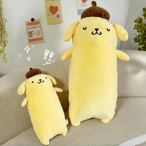 42/65cm Pom Pom Purin 플러시 장난감 Sanrio 부드러운 인형 애니메이션 개 긴 베개 잠자는 플러시 귀여워 인형 생일 선물 소녀