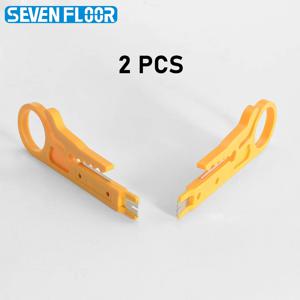2PCS 다기능 와이어 스트리퍼 및 펀치 다운 도구, RJ45 RJ11 네트워크 전화 케이블 및 CCTV 배선용
