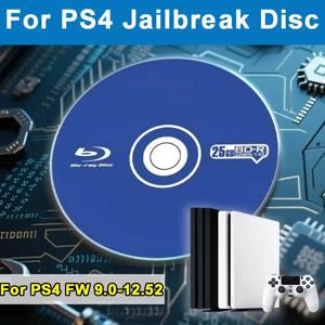 펌웨어 9.0-12.52 BD-JB 디스크 PC 필요 없음 원클릭 부팅 올인원 탈옥 디스크 홈브루 PS4용 백업 게임 플레이