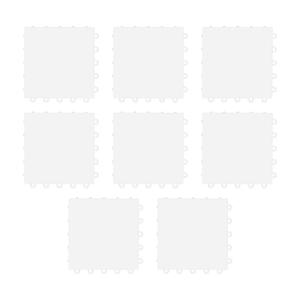 8Pcs 하키 연습 패드 인공 링크 아이스 플로어 매트 25x25cm 롤러 스케이트 볼 휴대용 편리한 아이스 하키 플로어 매트