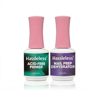 Hassleless 15ml 프로페셔널 네일 탈수제 및 무산 프라이머 — 네일 케어, 네일 기술자 용품, 필수 전처리 제품