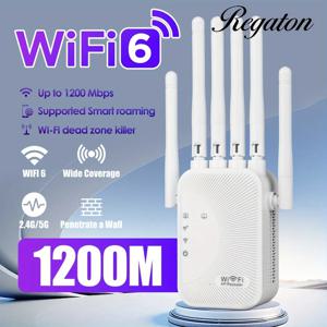 1200M 듀얼 밴드 WiFi 리피터 2.4GHz 5G 무선 신호 부스터 고속 WiFi 증폭기 홈 오피스용 간편한 설정 확장기