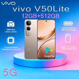 VIVO V50 Lite 2026 신형 5G 스마트폰 12GB+512GB, 6.77인치 120Hz 디스플레이, 50MP 카메라, 6500mAh 배터리, 타입-C 듀얼심 폰
