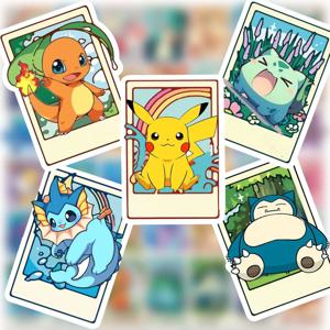 50PCS 귀여운 포켓몬 타로 카드 스티커 재미 있은 데칼 DIY 스케이트 보드 전화 자전거 노트북 자전거 냉장고 자동차 스티커 장난감 선물